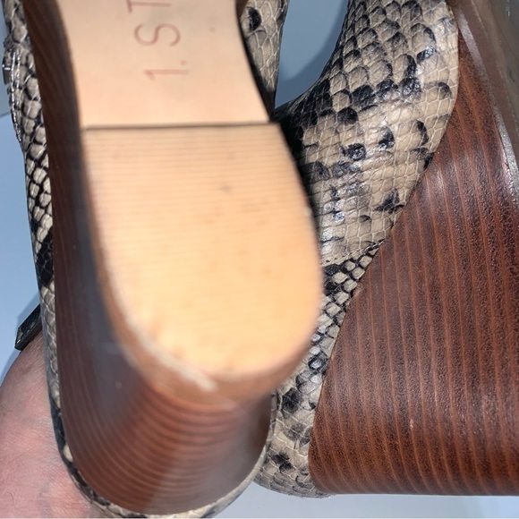 1. State Beige Kaleb Wedge Snake Ankle Booties - Picture 9 of 11